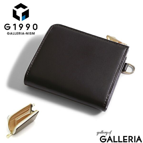 財布 メンズ G 1990 Raffine ラフィネ L-ZIP PURSE FRENCH KIP L字ファスナー ミニ財布 本革 ジーイチキュウキュウゼロ コンパクト B 01002-01 D.Brown