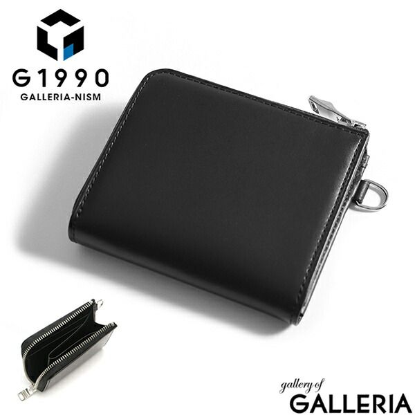 財布 メンズ G 1990 Raffine ラフィネ L ZIP PURSE FRENCH KIP L字ファスナー ミニ財布 本革 ジーイチキュウキュウゼロ コンパクト B 01002 01 Black