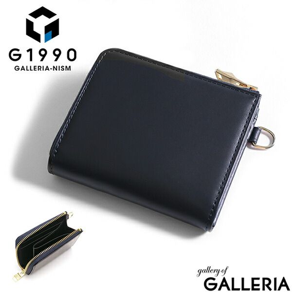 財布 メンズ G 1990 Raffine ラフィネ L ZIP PURSE FRENCH KIP L字ファスナー ミニ財布 本革 ジーイチキュウキュウゼロ コンパクト B 01002 01 Navy