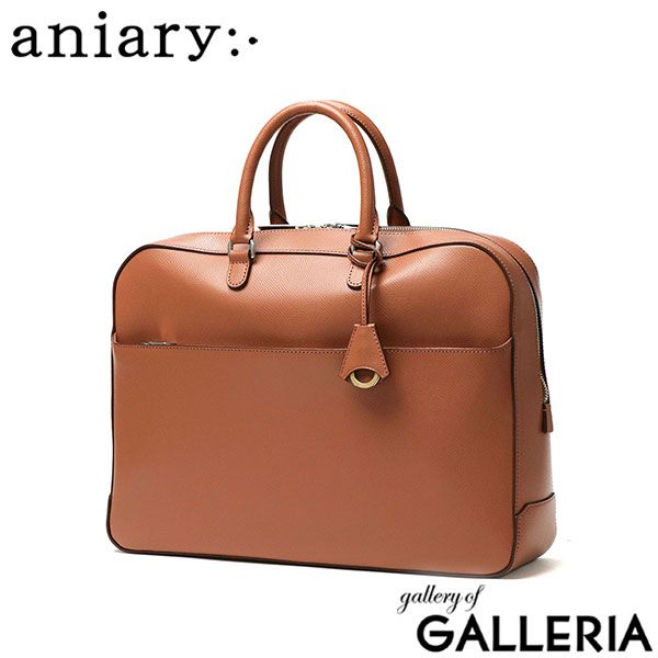 Authorized Dealer Aniary Briefcase Genuine Leather Leather Mens Aniary Bag Brief Business Bag A4 Freestanding Lightweight Water Resistant Made in Japan 33-01000 Camel