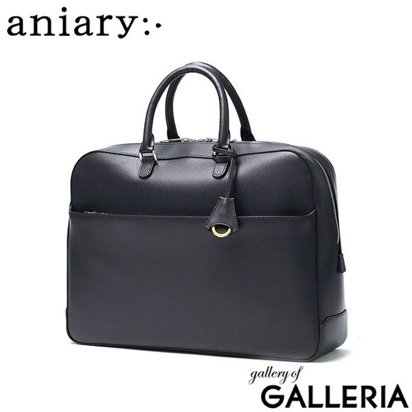 Authorized Dealer Aniary Briefcase Genuine Leather Leather Mens Aniary Bag Brief Business Bag A4 Freestanding Lightweight Water Resistant Made in Japan 33-01000 Navy
