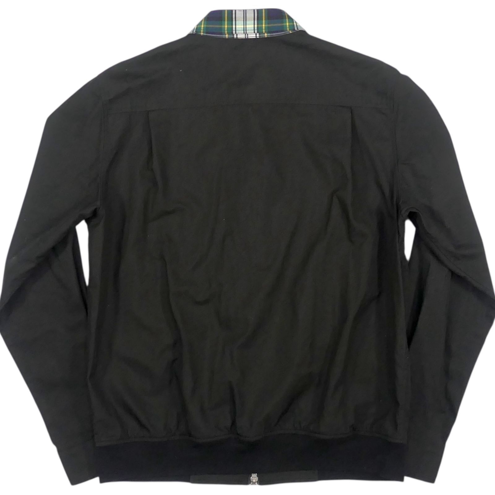 フレッドペリー ブルゾン ハリントンジャケット ロゴ刺繍 裏地チェック 黒 38 FRED PERRY（フレッドペリー） ブルゾン アウター Reissues Made In