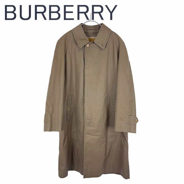 美品　バーバリー　比翼ステンカラーコート　ベージュ　ライナー付き　ノバチェック BURBERRY バーバリー ステンカラーコート ライナー付き ベージュ ノバ