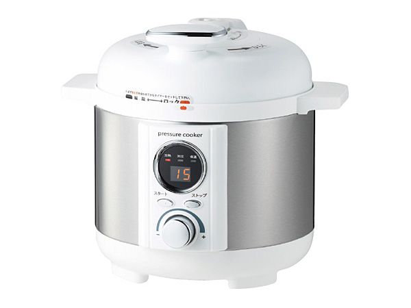 リブセトラ 電気圧力鍋 LPC T 1201 W 安心 安全 1～2人用 タイマーをセットするだけ レシピブック付 ギフト プレゼント