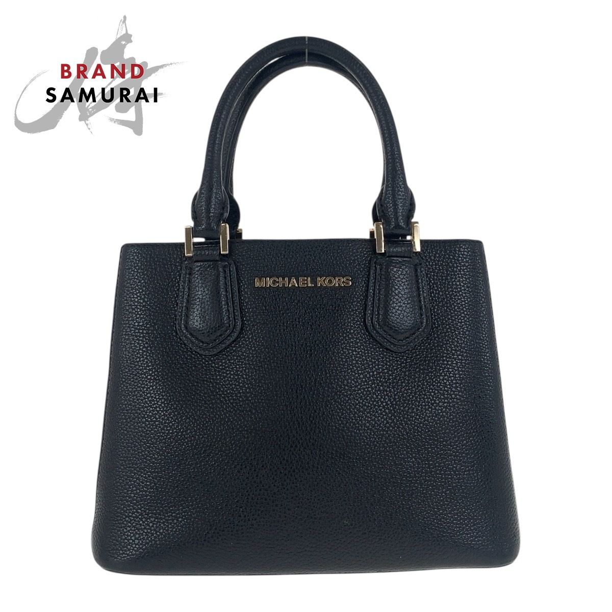 美品 Michael Kors マイケルコース ブラック 黒 ゴールド金具 レザー 