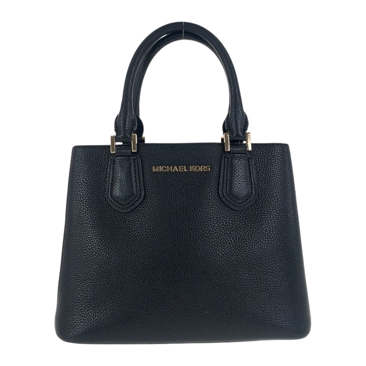 美品 Michael Kors マイケルコース ブラック 黒 ゴールド金具 レザー 