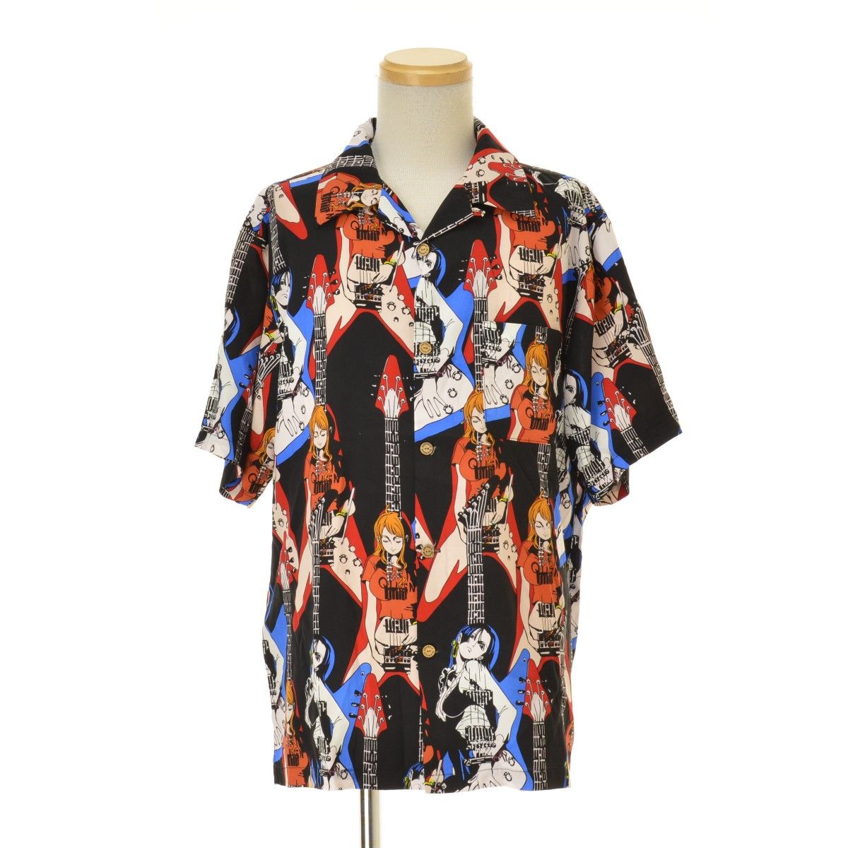 25 AW NAMI BOA HANCOCK TWIN GUITAR柄オープン 五分袖シャツ