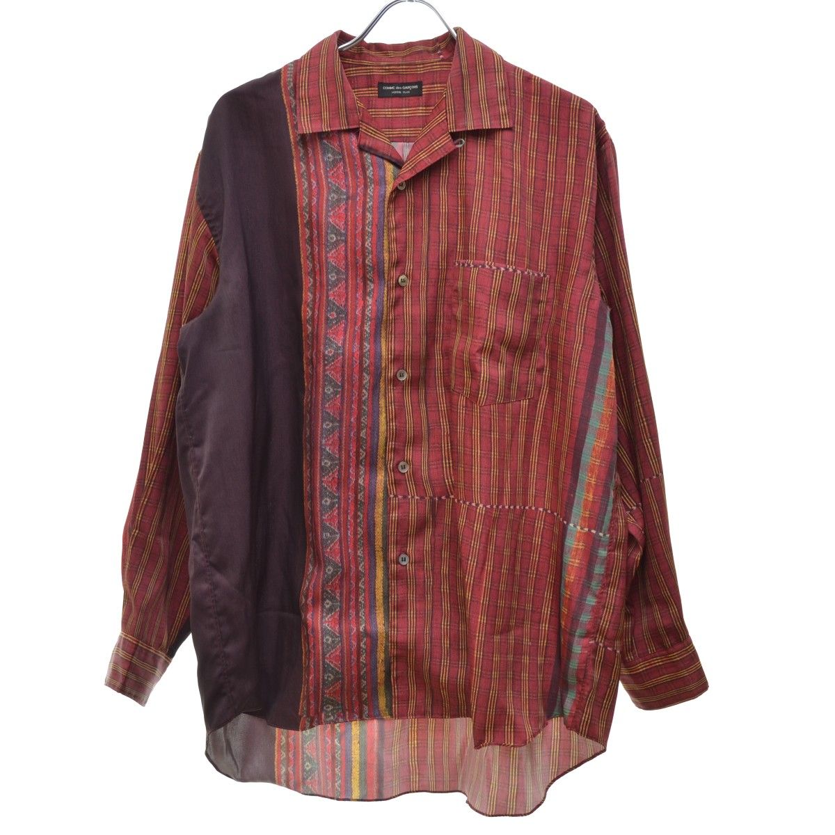 【COMMEdesGARCONSHOMMEPLUS】90s 92SS AD1991 archive PB-110220 エスニック転写プリント 長袖シャツ