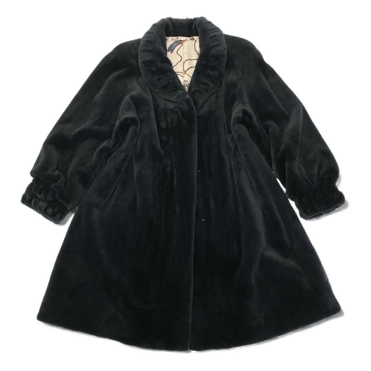 87L17 SAGA MINK サガミンク 銀サガ シェアードミンク ロングコート