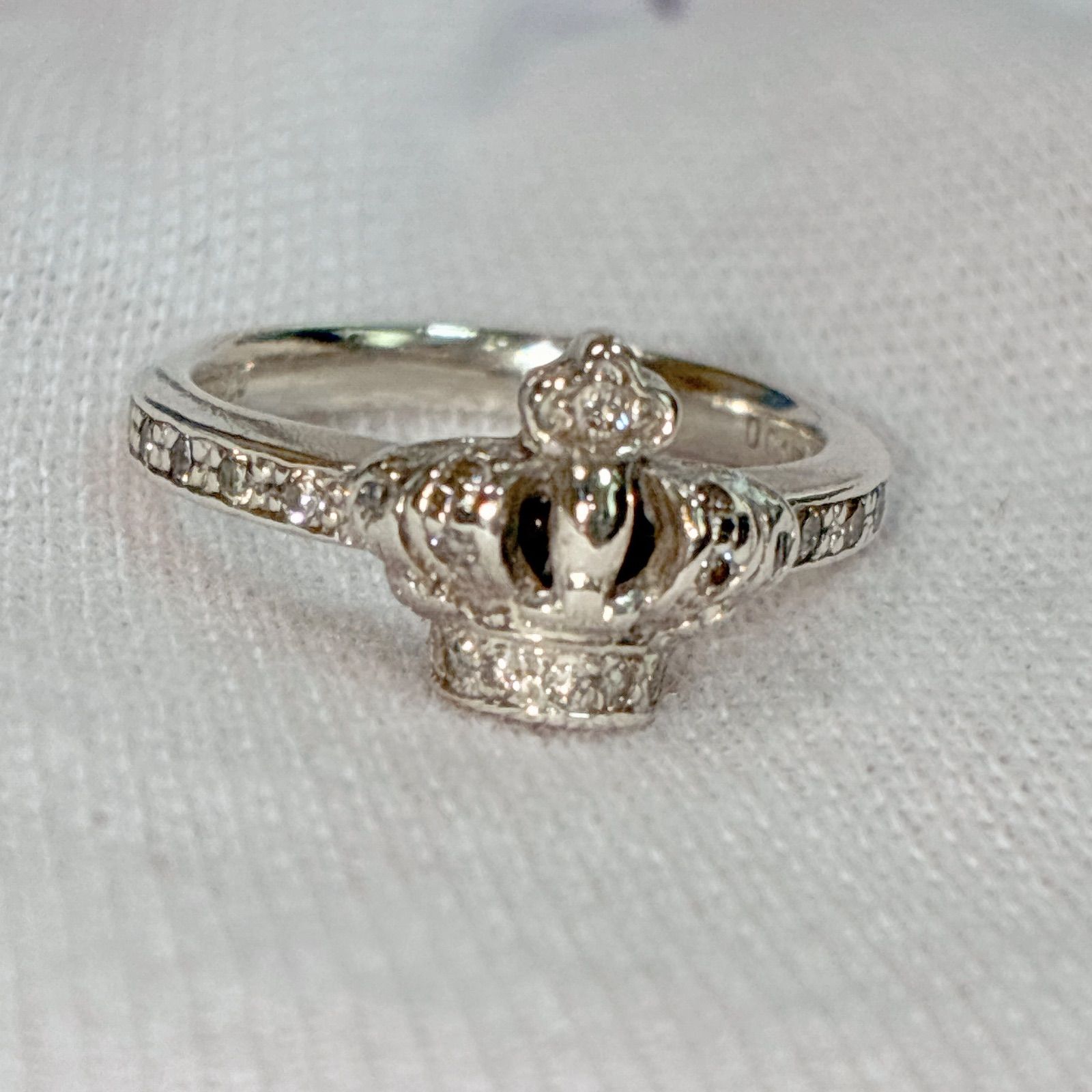 ジャスティンデイビス　シルバーリング　クラウン JD ジャスティンデイビス クラウン ダイヤ入りリング シルバー 925