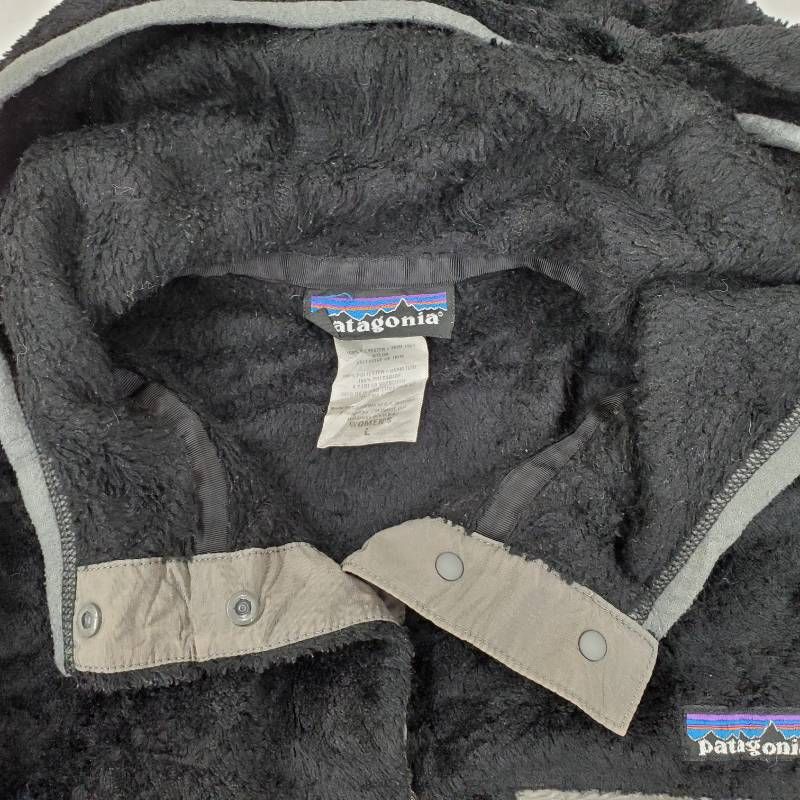  patagonia パタゴニア リツール フーディ フリースプルオーバー レディースL 黒 fg 1216-9 その他 トップス
