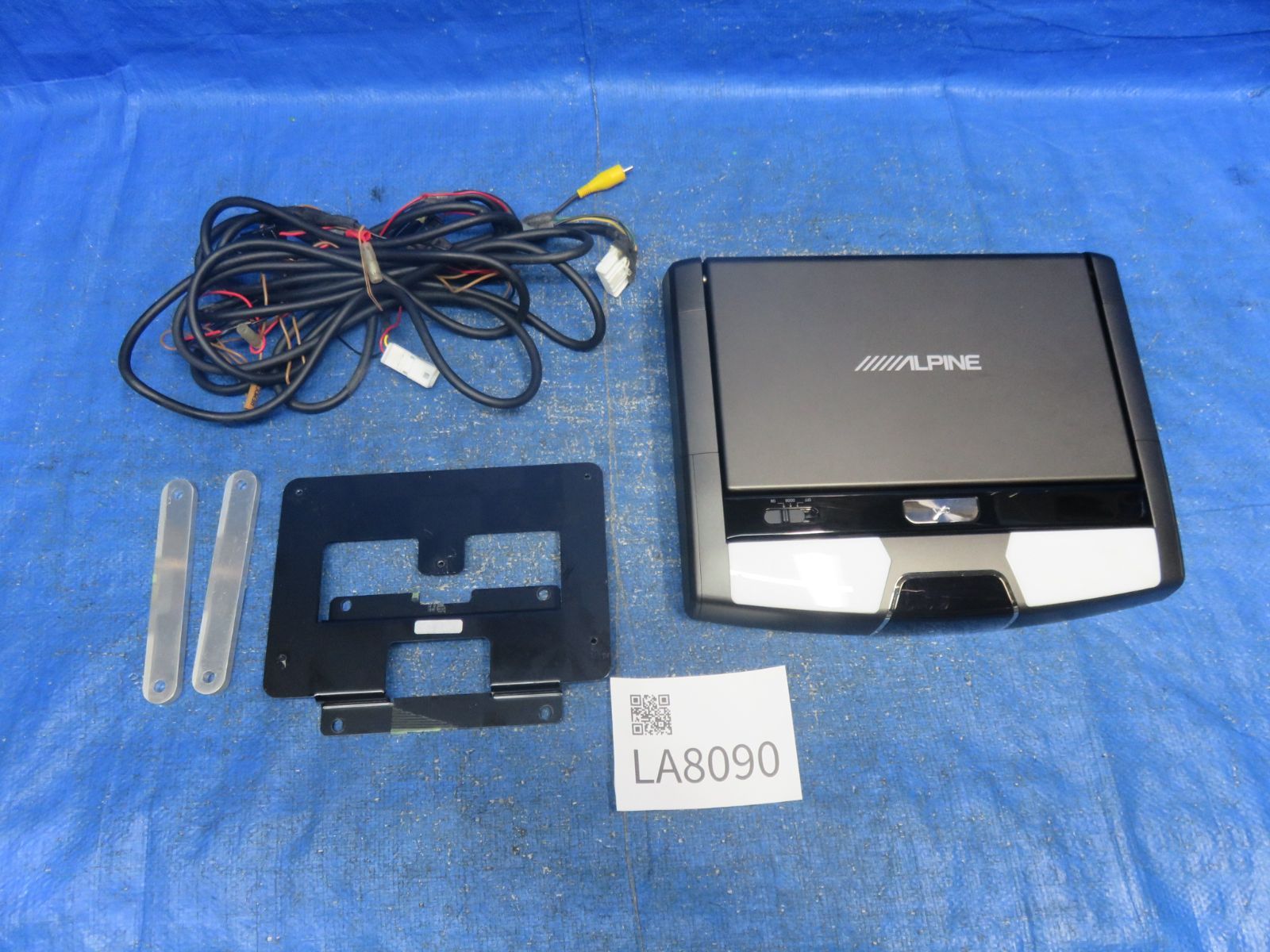 LA8090* 動作OK アルパイン 10.1インチ 天井 フリップダウンモニター