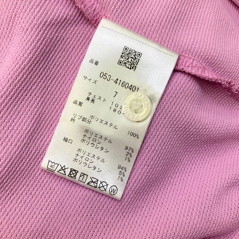サイズ：7 PEARLY GATES パーリーゲイツ 2024年 半袖ポロシャツ ロゴ