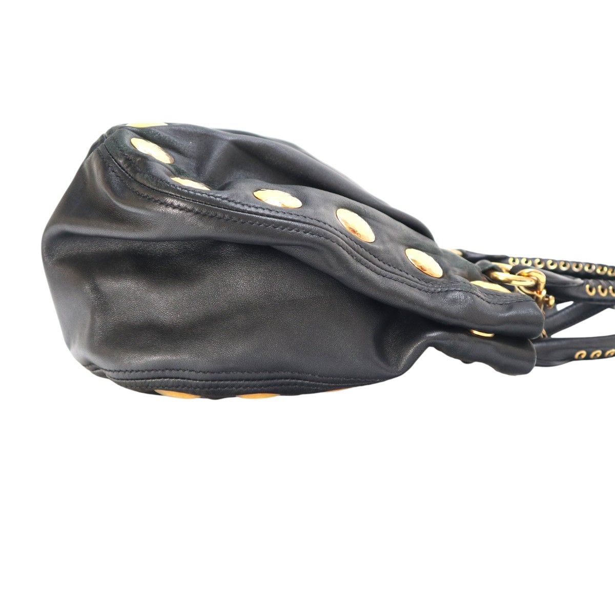 miu miu ミュウミュウ 2way ハンドバッグ　ショルダーバッグ　スタッズ miu miu（ミュウミュウ） スタッズ ショルダーバッグ レザー