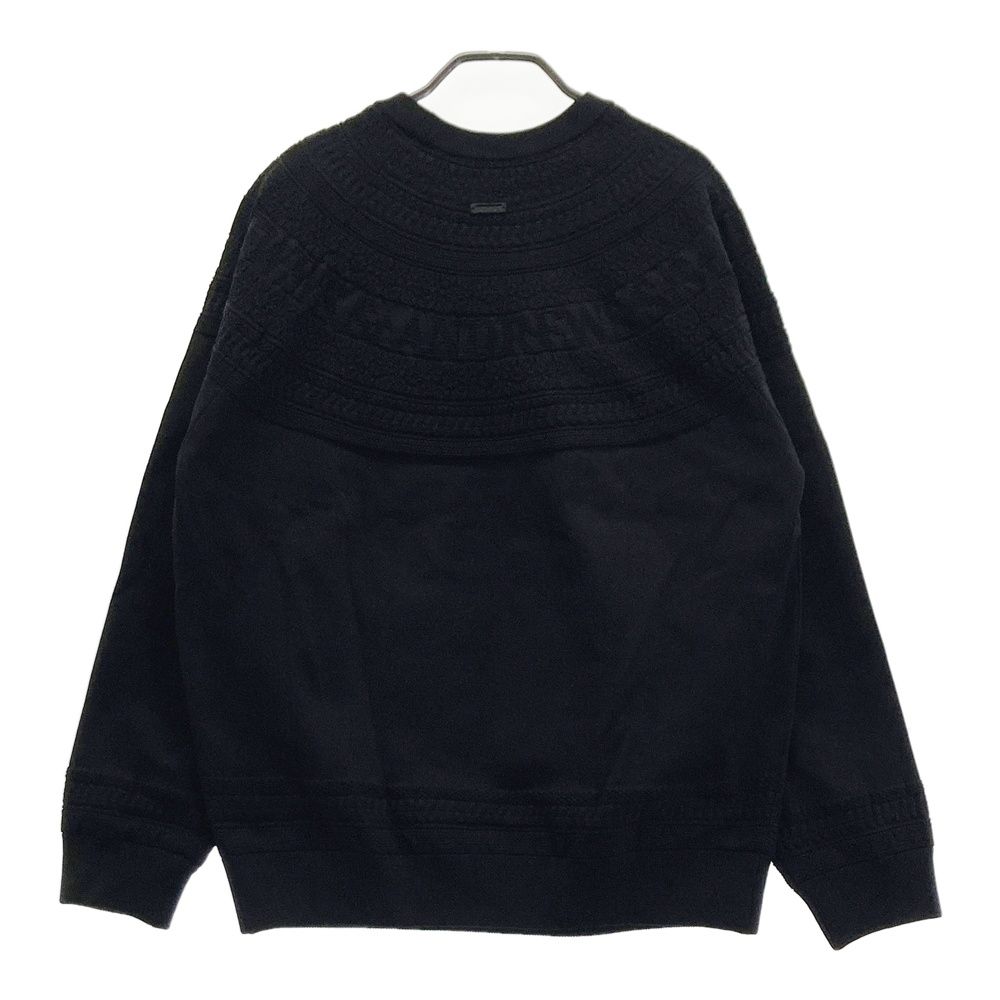 サイズ LL ST ANDREWS セントアンドリュース モデル 裏地付 ニットセーター ブラック系 ゴルフウェア メンズ ストスト