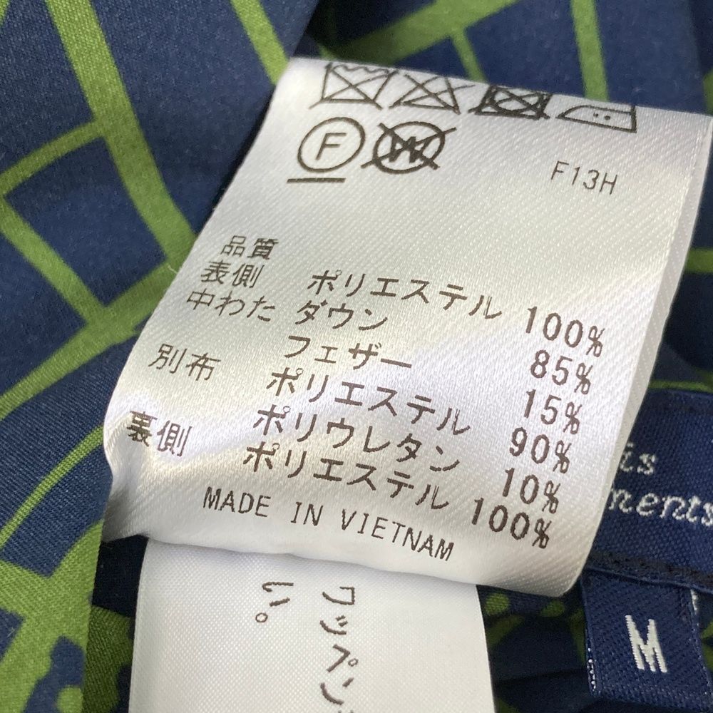 サイズ：M 23区GOLF ニジュウサンクゴルフ リバーシブル ダウン ジップ