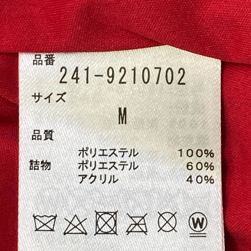 サイズ：M CALLAWAY キャロウェイ 2WAY 中綿 ジップジャケット レッド