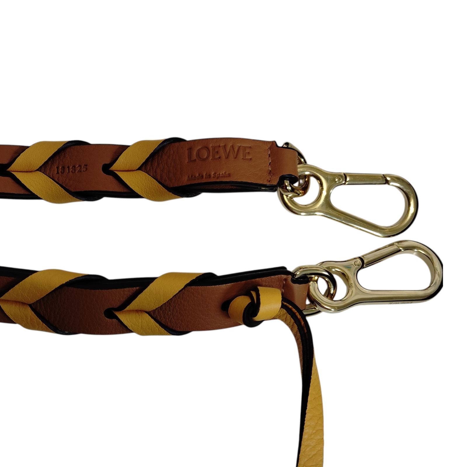 【美品】ロエベ　LOEWE　シン ブレイデッド ストラップ　ショルダー　イエロー ロエベ LOEWE シン ブレイデッド ストラップ ショルダー イエロー 楽天