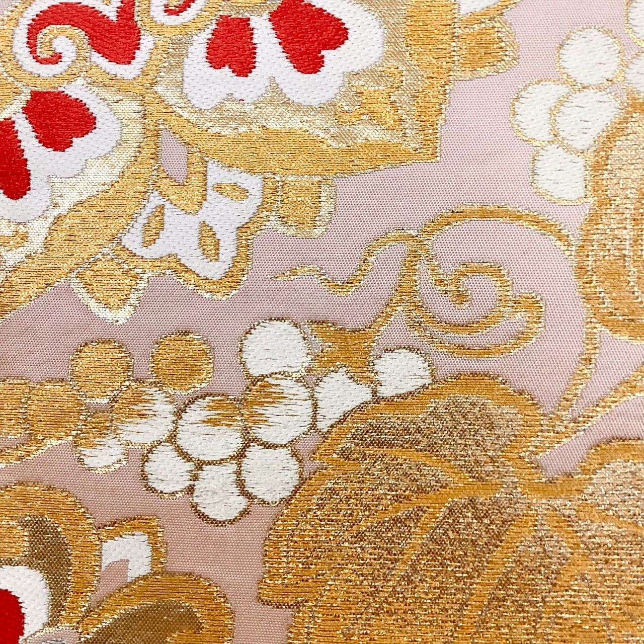 袋帯　六通　振袖　華やか金箔　帯　吉祥紋様 袋帯 六通 振袖 華やか金箔 帯 吉祥紋様