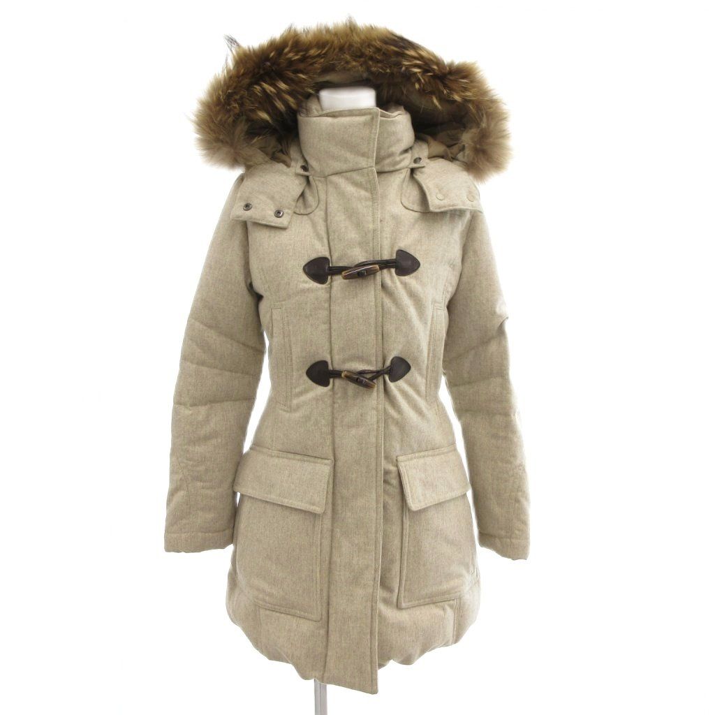 エトレゴ HETREGO ダウンコート 38 ウールメルトン トグルボタン