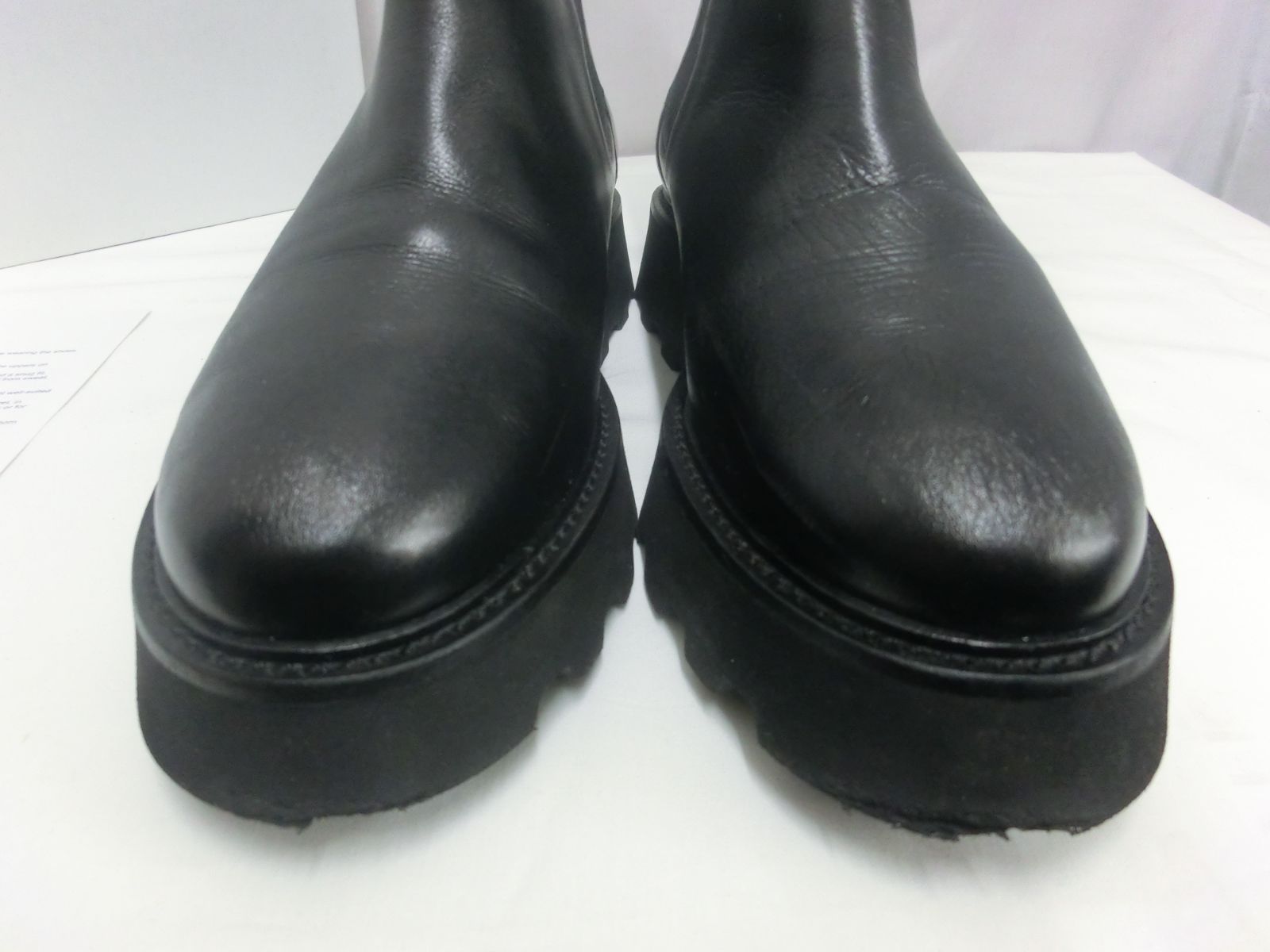 美品 DIANA ダイアナ サイドゴアブーツ フレアソール 黒 23cm WD 63306