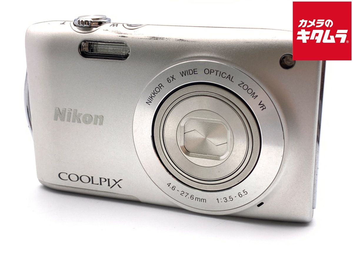 並品 ニコン COOLPIX S 3300 クリスタルシルバー