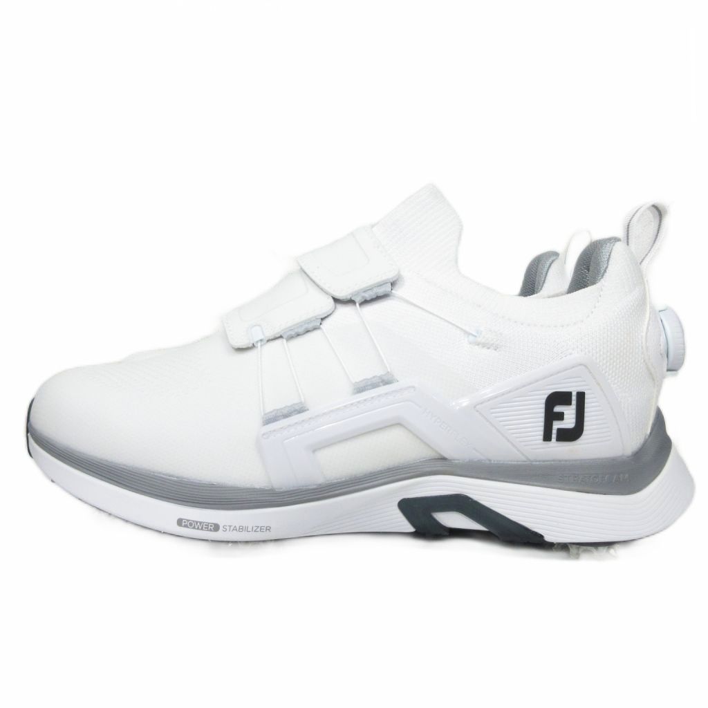 フットジョイ FootJoy FJ HYPER FLEX CORE BOA 51099 J 2025 ゴルフシューズ スパイク クイックレース 白 ホワイト US 9 27.0 cm