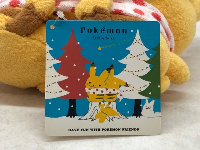 タグ付き☆ピカチュウペアぬいぐるみ Pokémon little tales [muffler