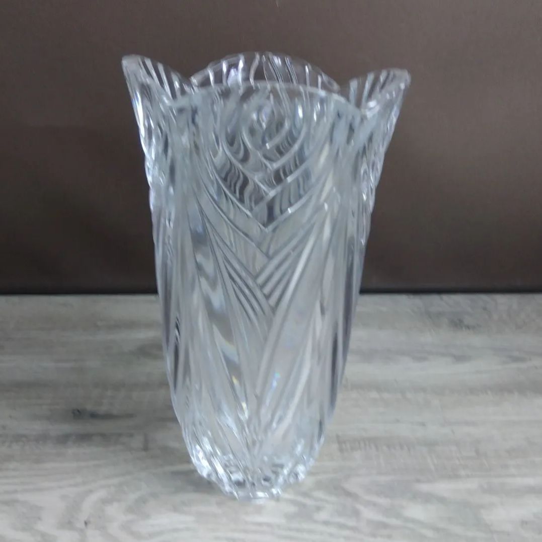 ★お値下げ♪美品【Noritake】ノリタケ★クリスタル＊花瓶★クリアカット★ Noritake Crystal ノリタケ クリスタル 花瓶 フラワーベース WK0366