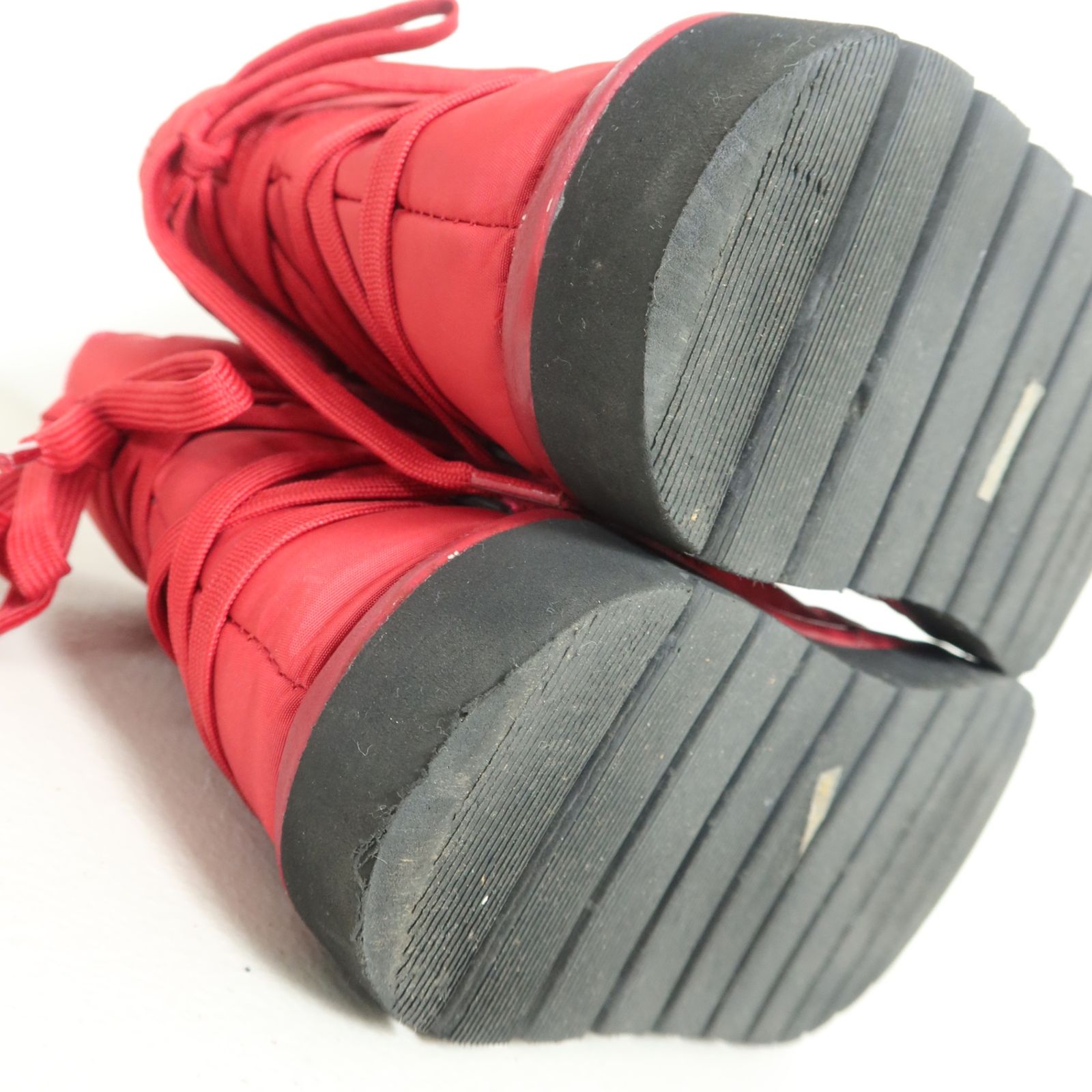 ごく美品】ピンクハウス☆暖か可愛い！ラバーネーム付き中綿ブーツ 赤