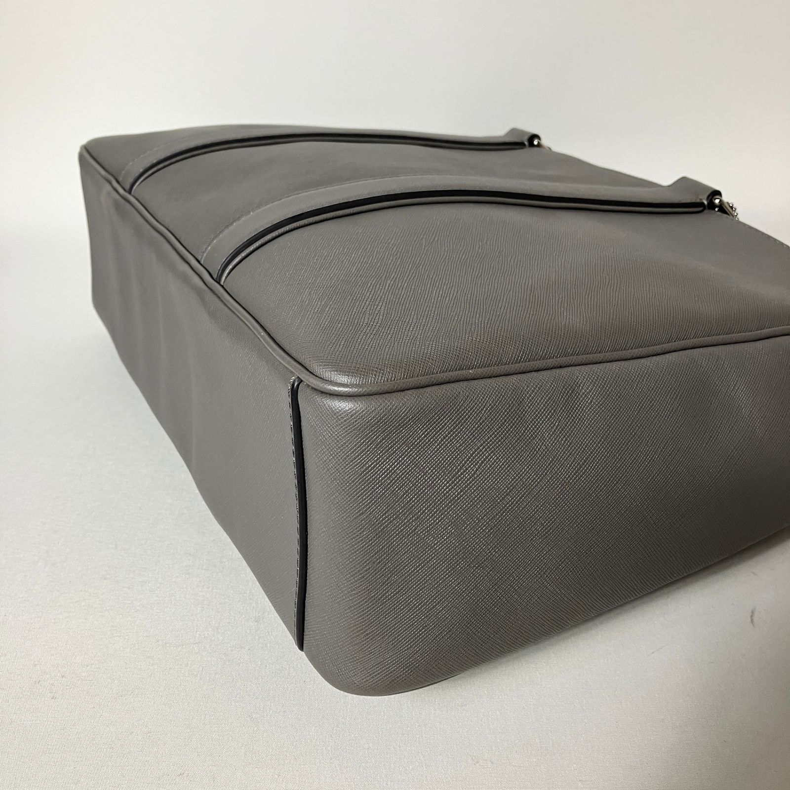 2511-340｜美品｜コーチ 2WAYビジネスバッグ レザー グレー - メルカリ