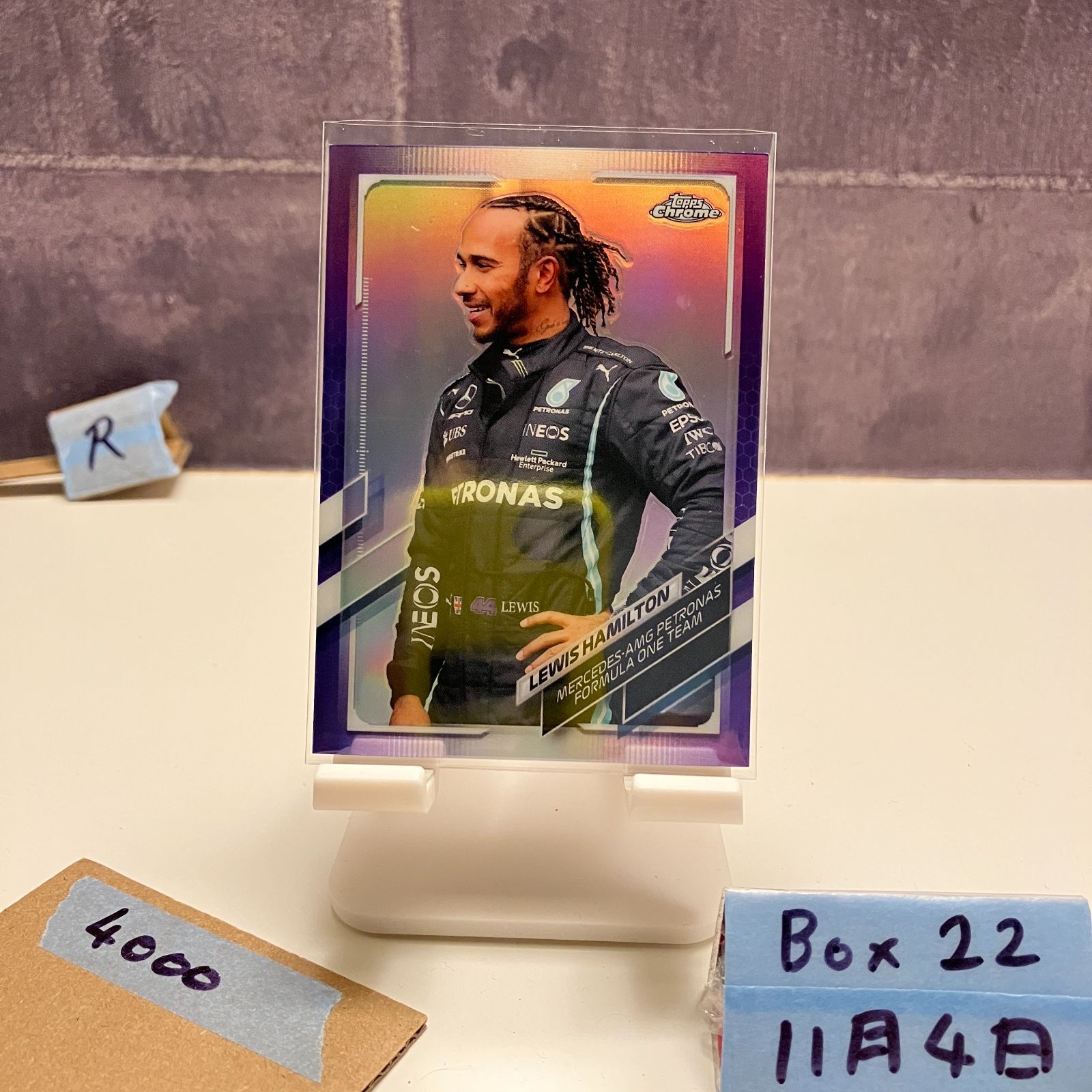 2021 Topps Chrome Lewis Hamilton 044/399 Mercedes-AMG Petronas