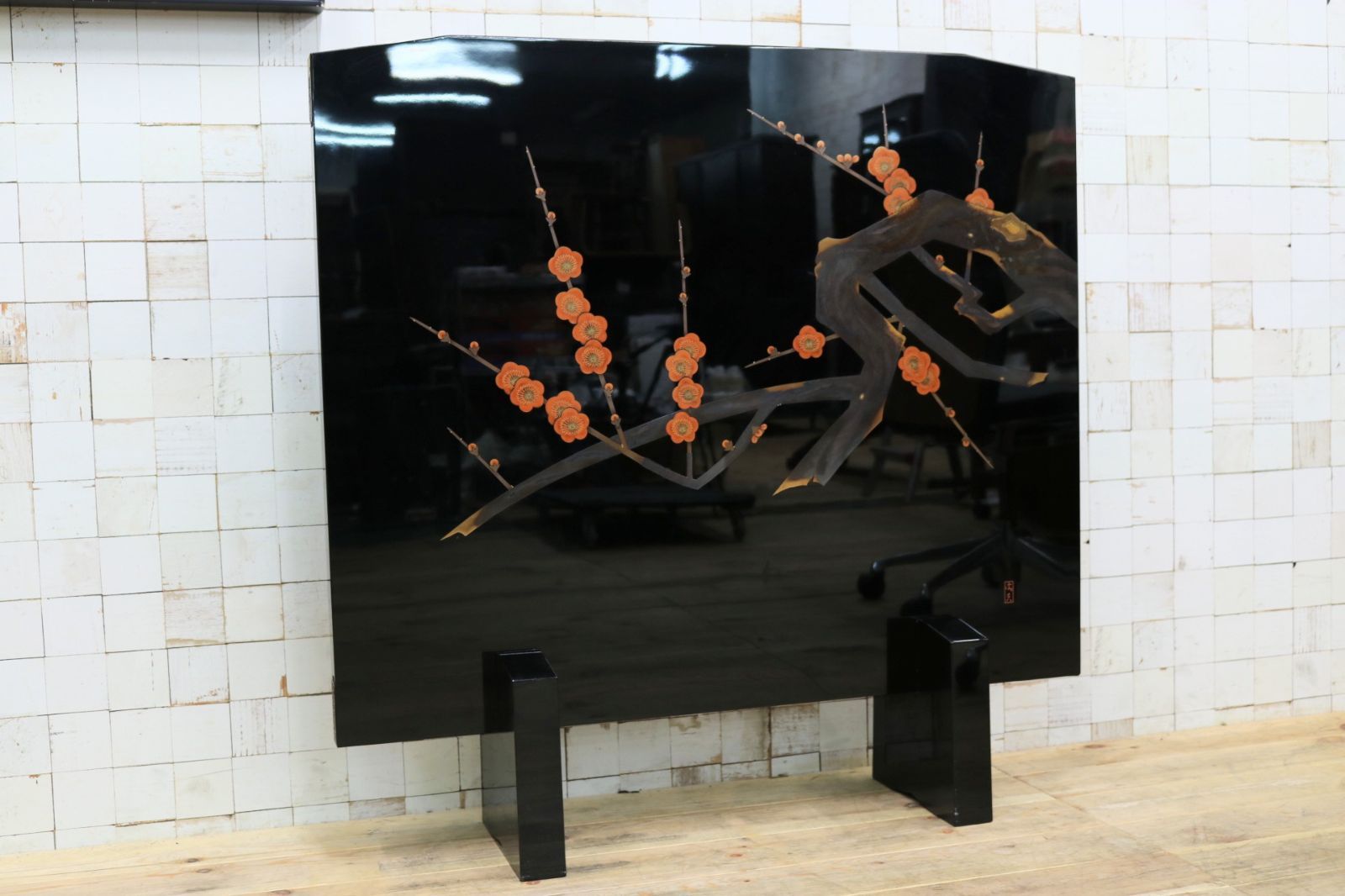 GMHH26○衝立 パーテーション オブジェ 飾り板 仕切り板 間仕切り 和