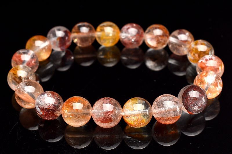 1点物】希少錦鯉◇透明 オーロラクォーツ(ライモナイトインクォーツ