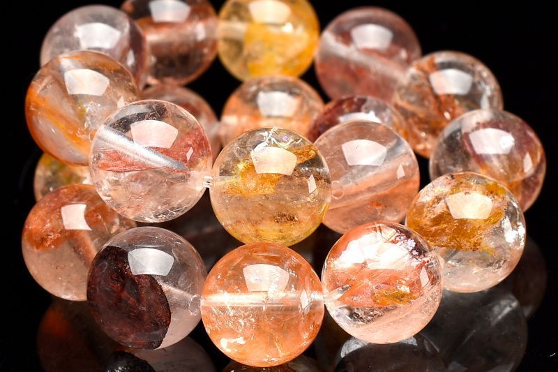 1点物】希少錦鯉◇透明 オーロラクォーツ(ライモナイトインクォーツ