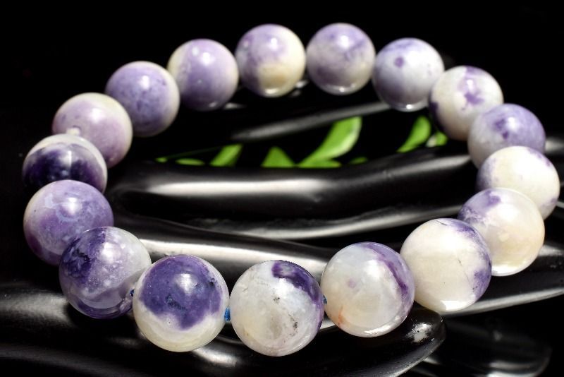 １点物 色彩が織りなす天然マーブル模様 ティファニーストーン オパールフローライト 12 5 mm ブレスレット パワーストーン 天然石 _MC 2299