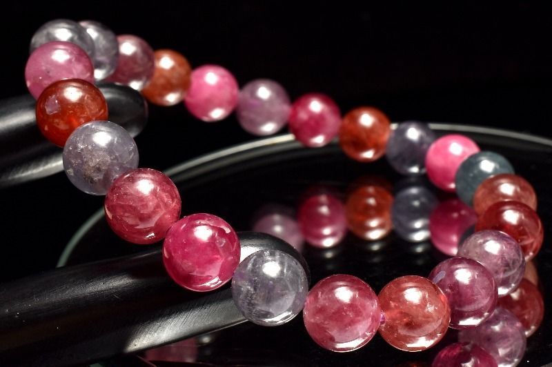 １点物 AAA 数量 MIXスピネル 8.5 mm ブレスレット パワーストーン 天然石 _MC 2424