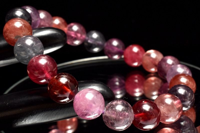 １点物 AAA 数量 MIXスピネル 9 5 mm ブレスレット パワーストーン 天然石 _MC 2425