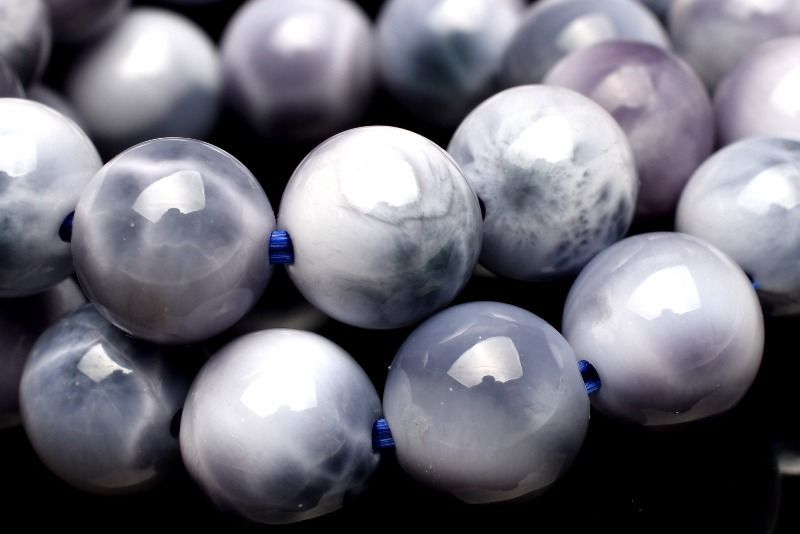  １点物 AAA アイテム パープルラリマー 7 mm ブレスレット パワーストーン 天然石 _MC 2446 ブレスレット バングル アクセサリー