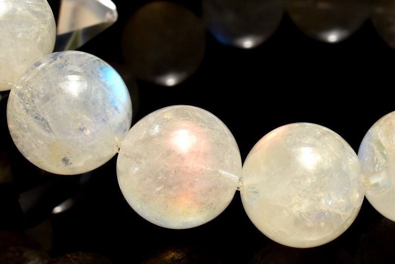  １点物 AAAオーロラシラー マダガスカル産 レインボームーンストーン 10 5 mm ブレスレット パワーストーン 天然石 _MC 2457 ブレスレット バングル アクセサリー