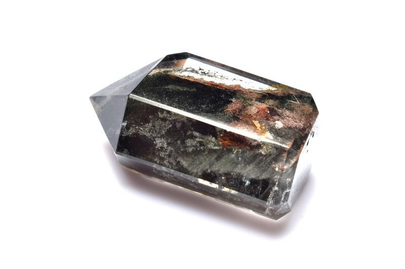 1点物】ファントム庭園水晶 ガーデンクォーツ 24x14mm 六角柱ポイント