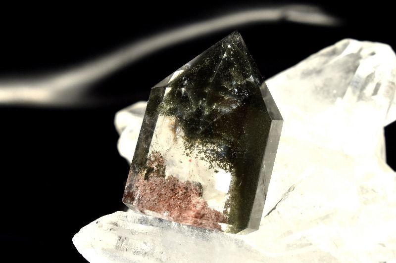 1点物】ファントム庭園水晶 ガーデンクォーツ 24x17mm 六角柱ポイント