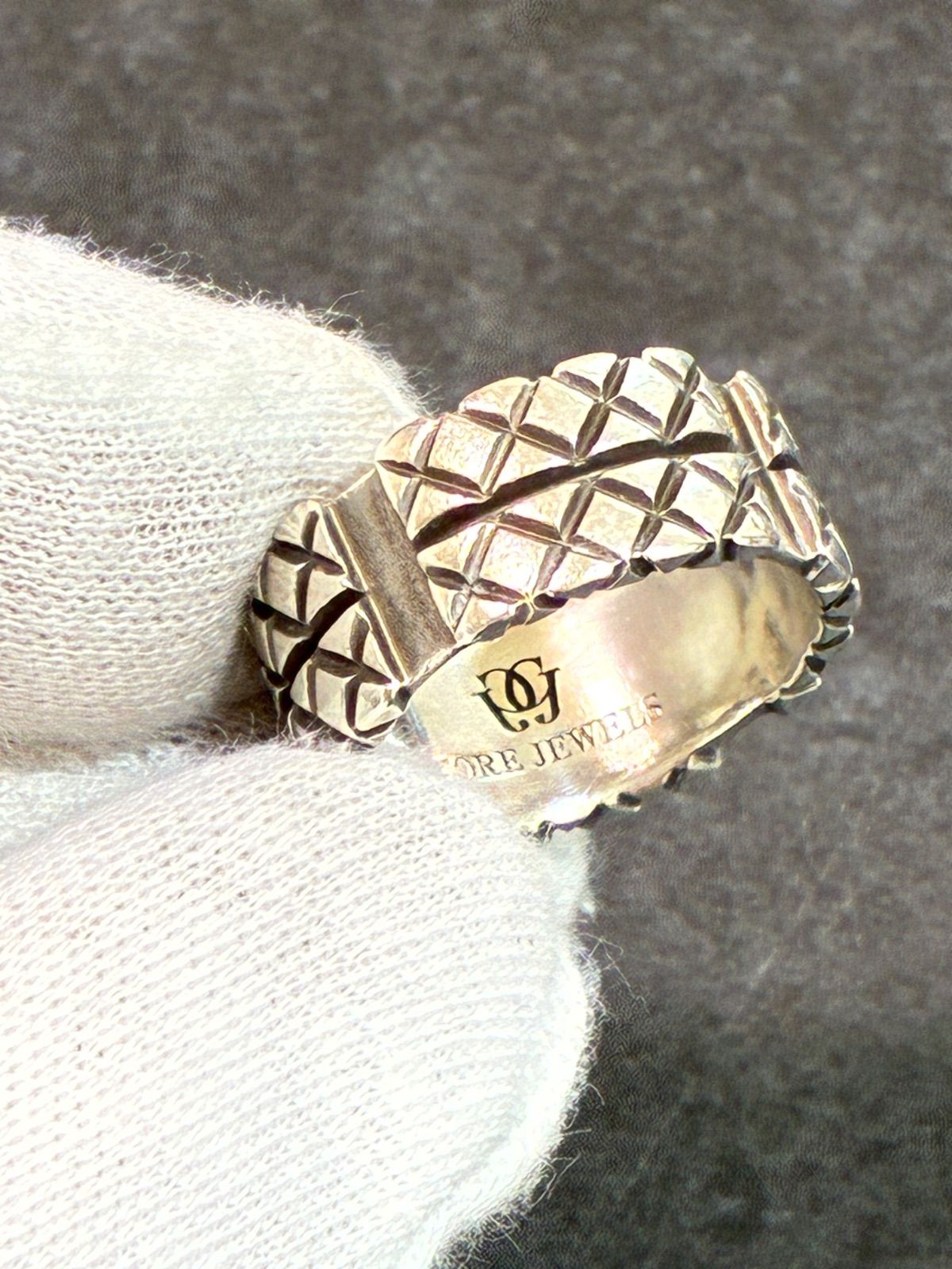 CORE JEWELS コアジュエルス クロスハッチ リング 15号 シルバー 925