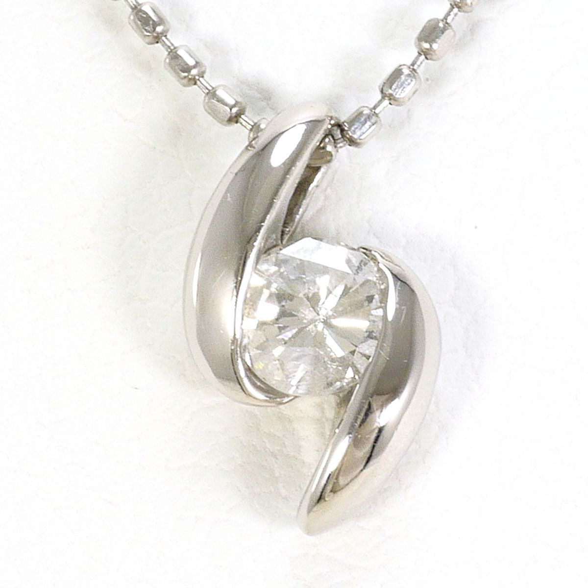 PT900/プラチナ PT850/プラチナ ネックレス ダイヤモンド 0.20ct I1 
