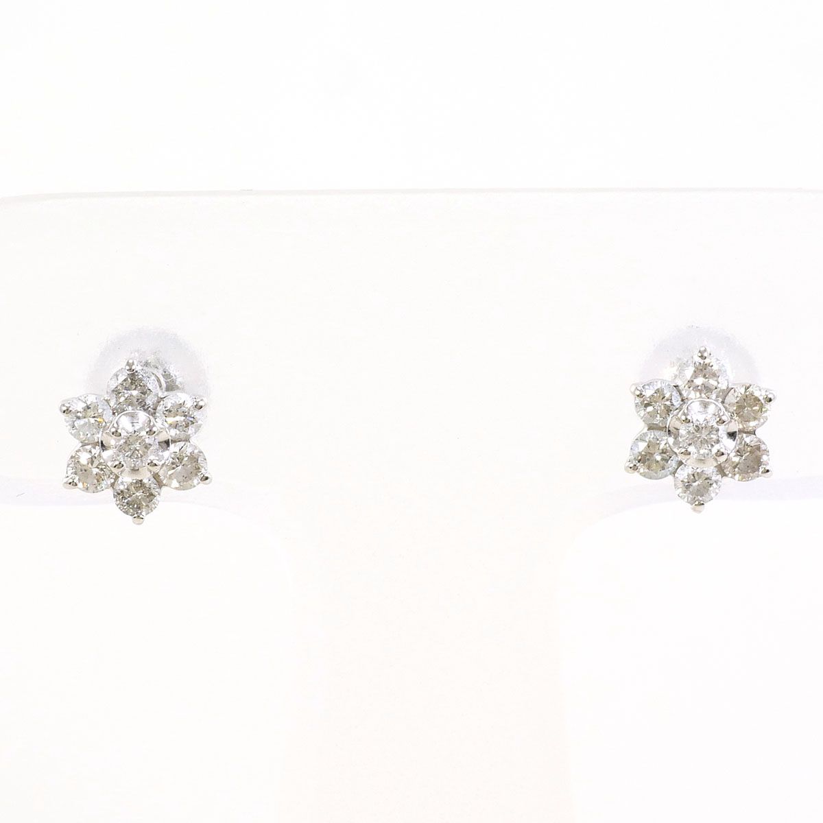 PT900/プラチナ ピアス ダイヤモンド 0.19ct 総重量約0.8g - メルカリ