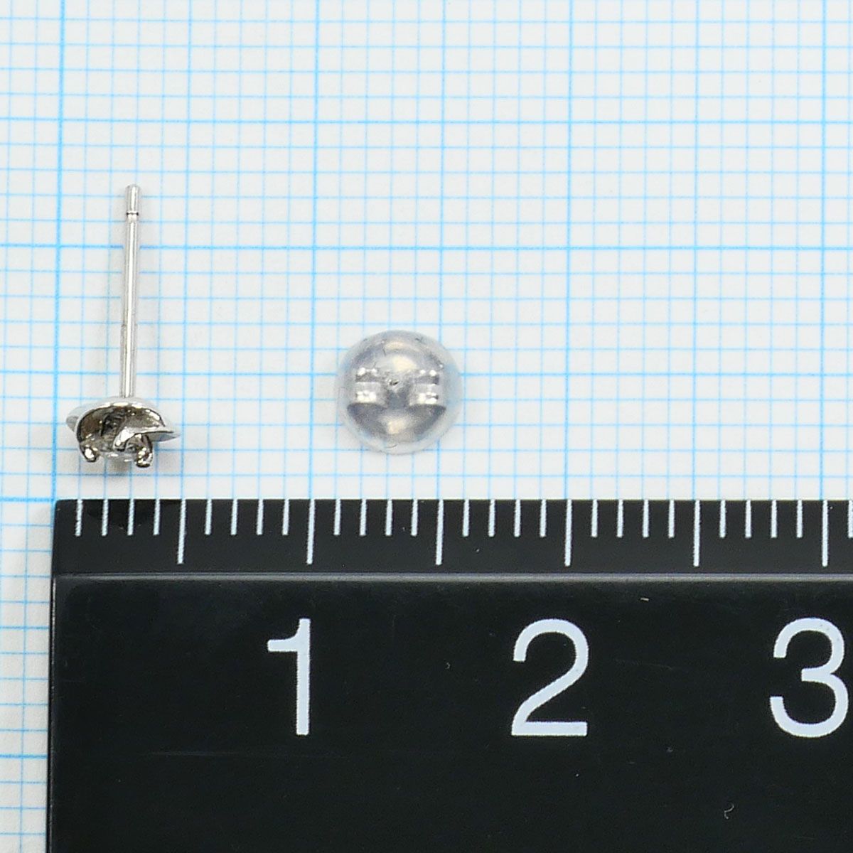 PT900/プラチナ ピアス ダイヤモンド 総重量約0.5g 注文 PT ピアス