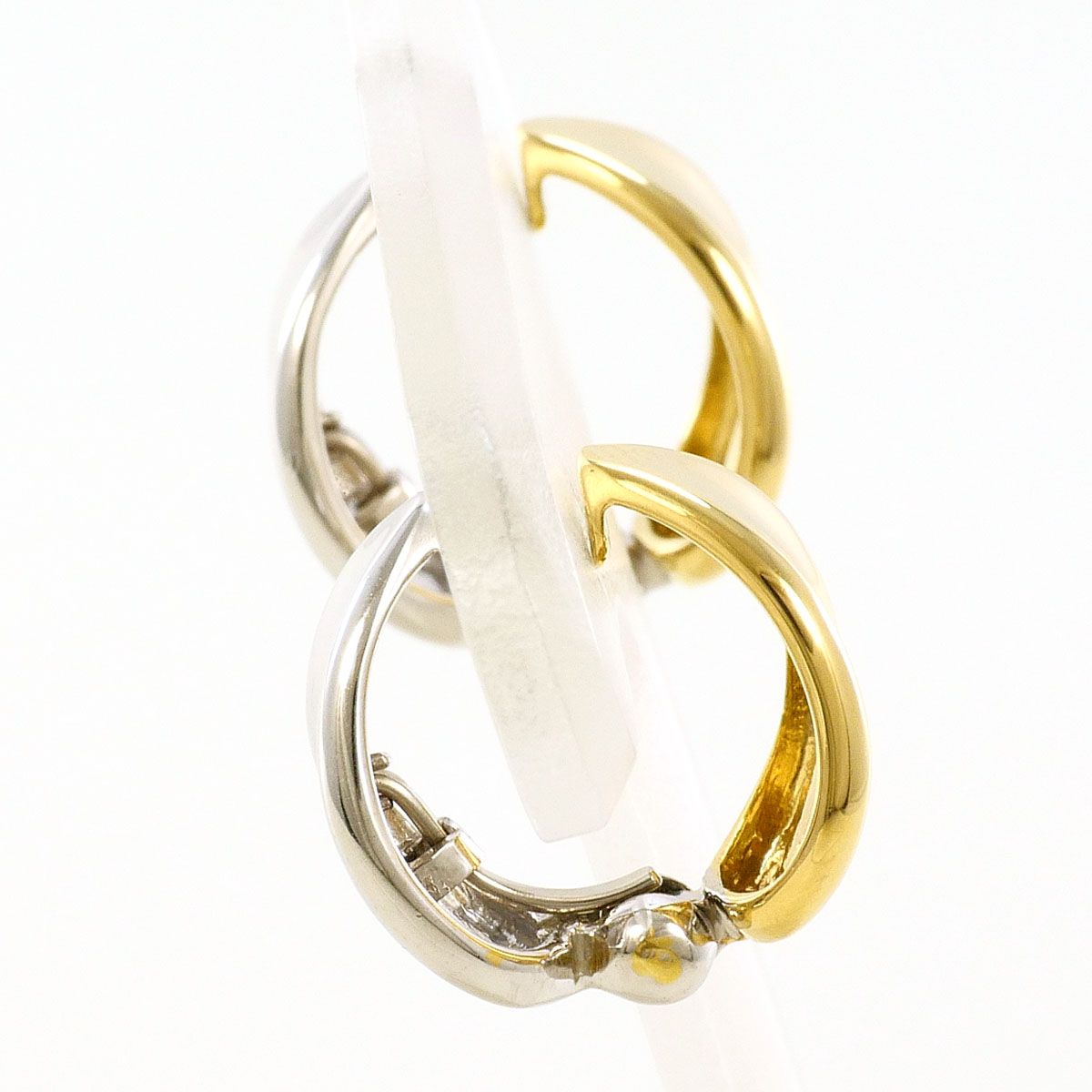 K 18 YGWG イヤリング clip-on earrings 総重量約4.4 g