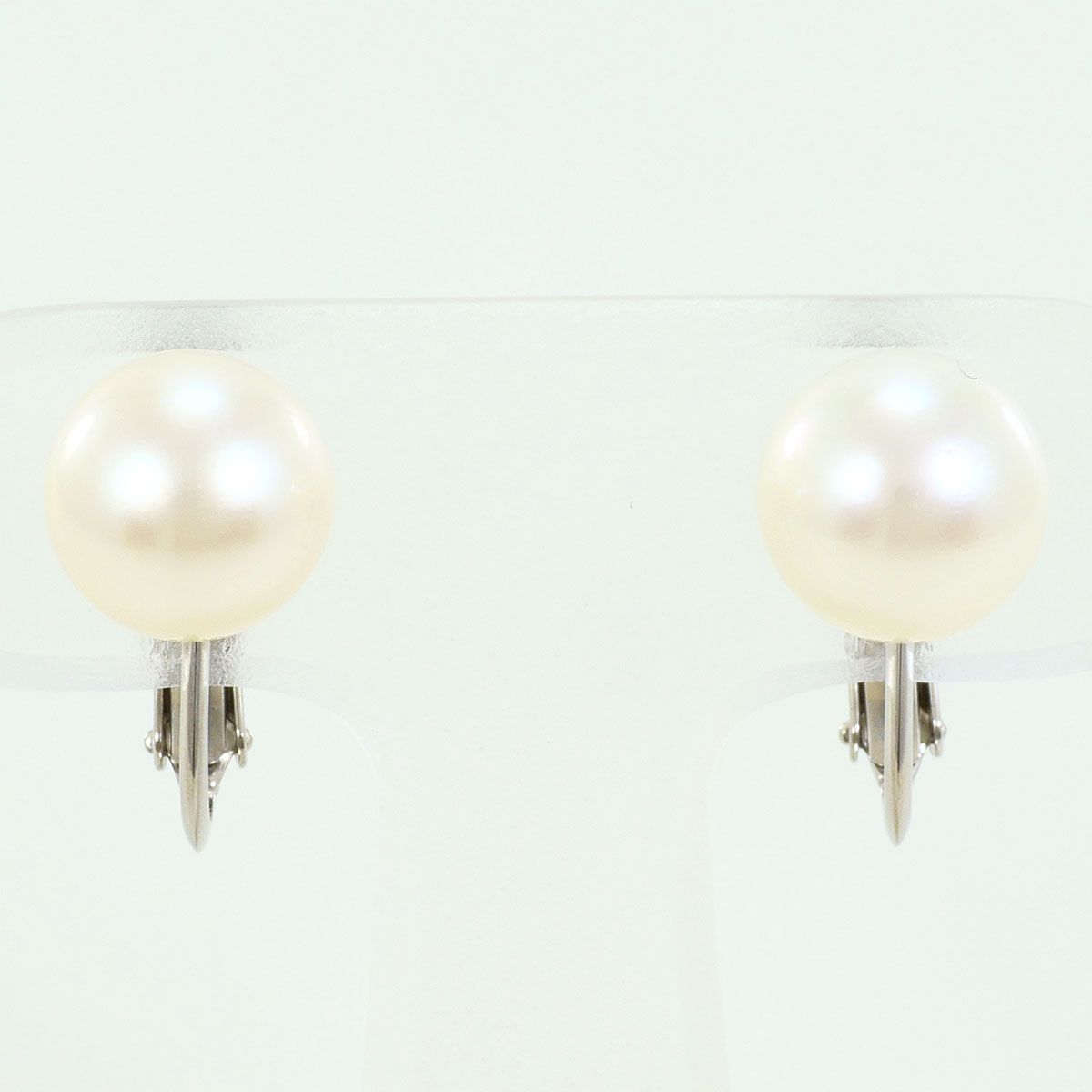 K 14 WG イヤリング clip-on earrings パール 真珠 総重量約3.5 g