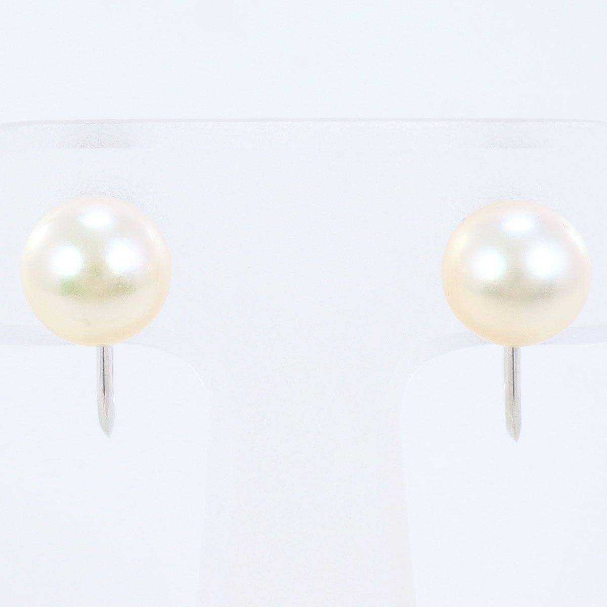 K 14 WG イヤリング clip on earrings パール 真珠 総重量約2 4 g