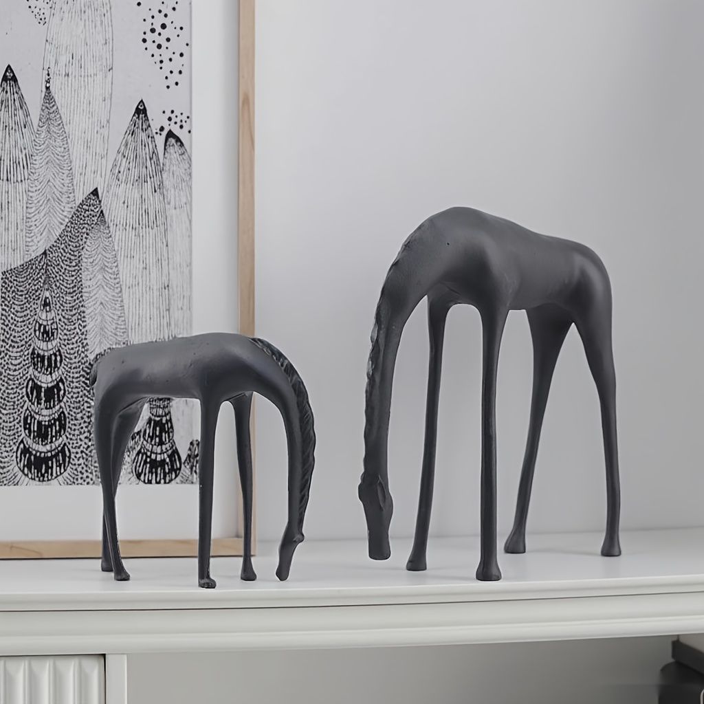 オブジェ 置物 オーナメント 馬 うま ウマ モダン シンプル 干支 ガーデニング インテリア 棚装飾 DIY オシャレ 室内 屋内 インテリア雑貨 玄関 リビング ダイニング インテリア小物